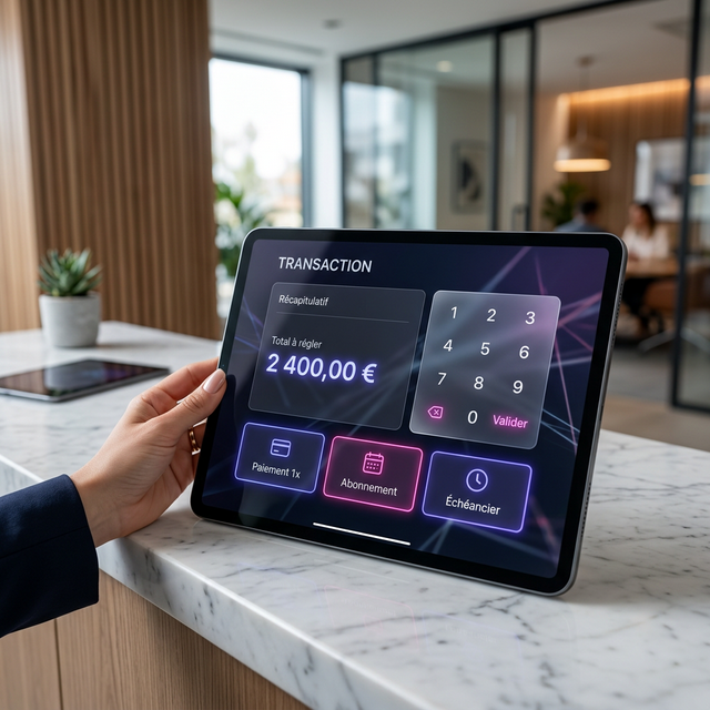 Proprietary POS Terminal Showcase on iPad